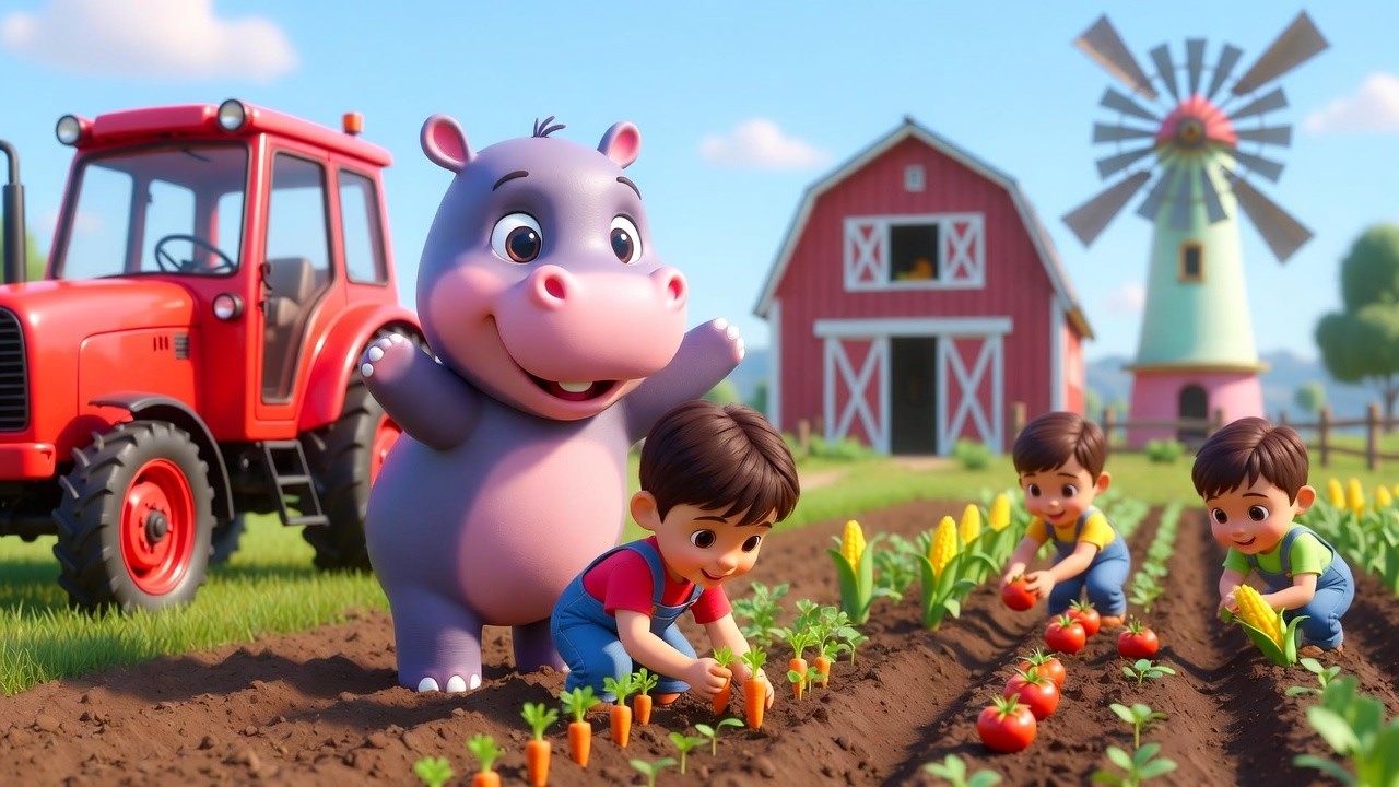 Holly la Hipopótamo 🦛 | Transportando un Tractor Pesado | Canciones Infantiles y Rimas para Niños