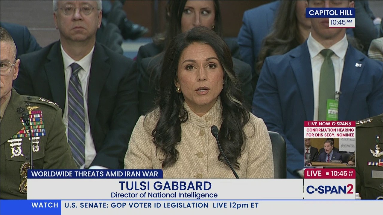 DNI Tulsi Gabbard Opening Statement at Senate Intelligence Hearing on Worldwide Threats