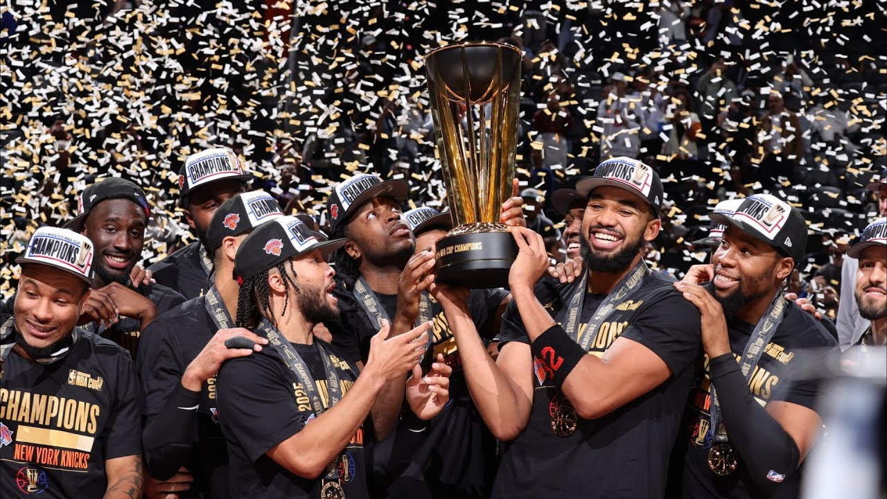 Knicks Win NBA Cup vs Spurs! Brunson Gets NBA Cup MVP!
