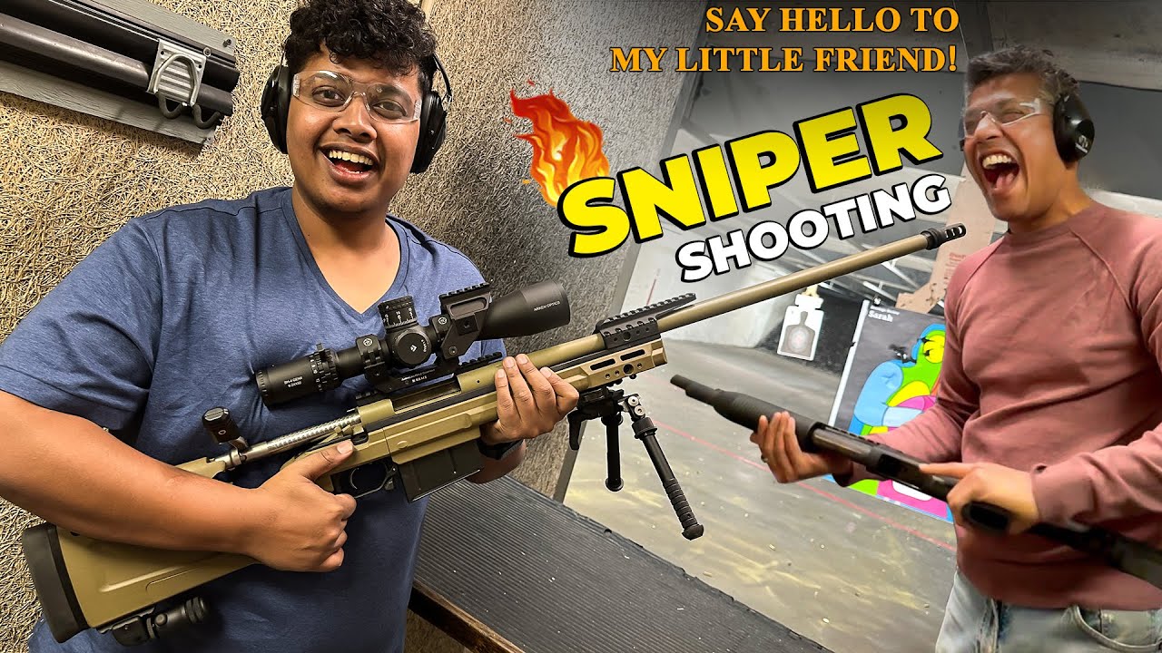 Sniper 🔥 Rifle Shooting in Gun Range | America 🇺🇲 - Irfan's View