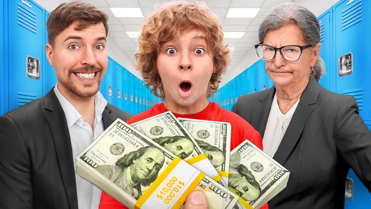100.000$ Yoki Maktab? va Har Xil Chellenjlar @MrBeast O'zbekcha #mrbeast #uzbekchatarjima