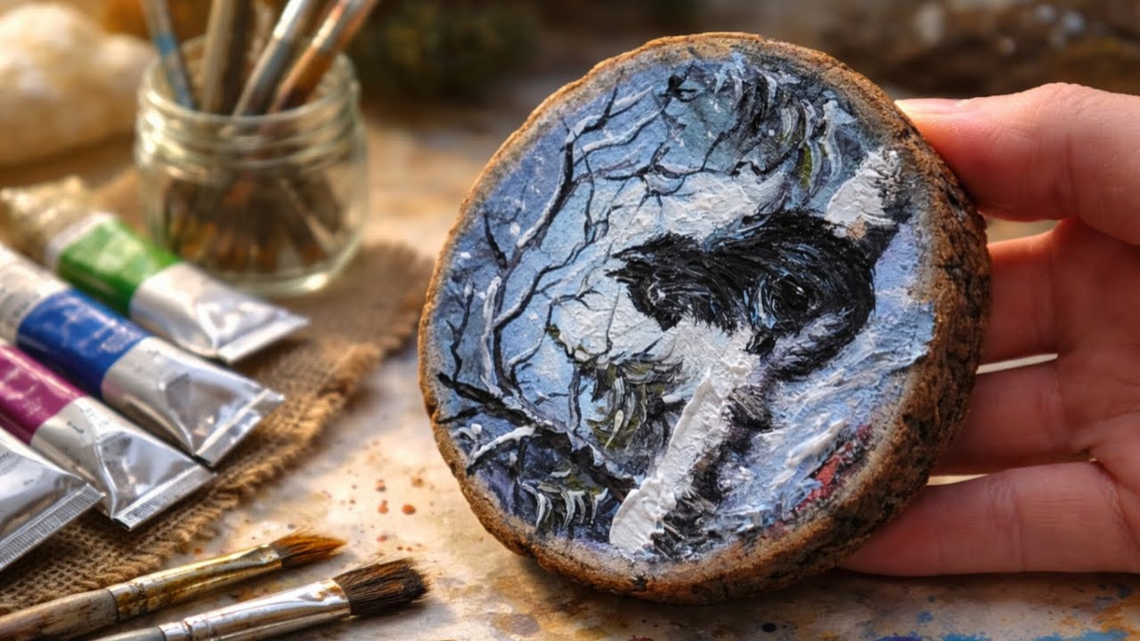 Painting on Wood for the Second Time | Oil Painting Tutorial for Beginners 