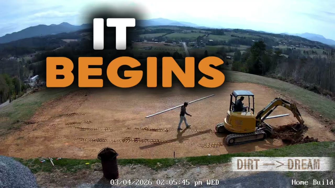 From Dirt to Dream | Episode 2: Digging the Footers | Houston Homestead Timelapse