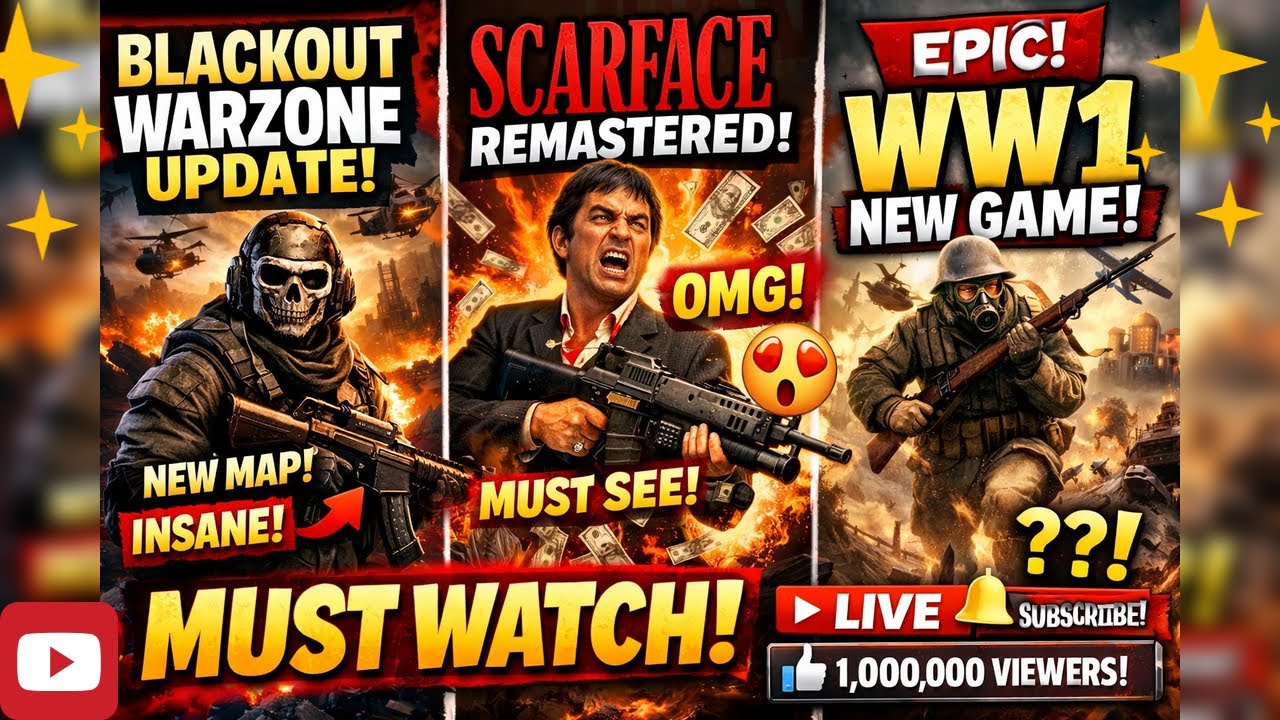 🔴 LIVE: WARZONE BLACKOUT IS BACK?! 😱 Scarface Remastered + WW1 LIVE!