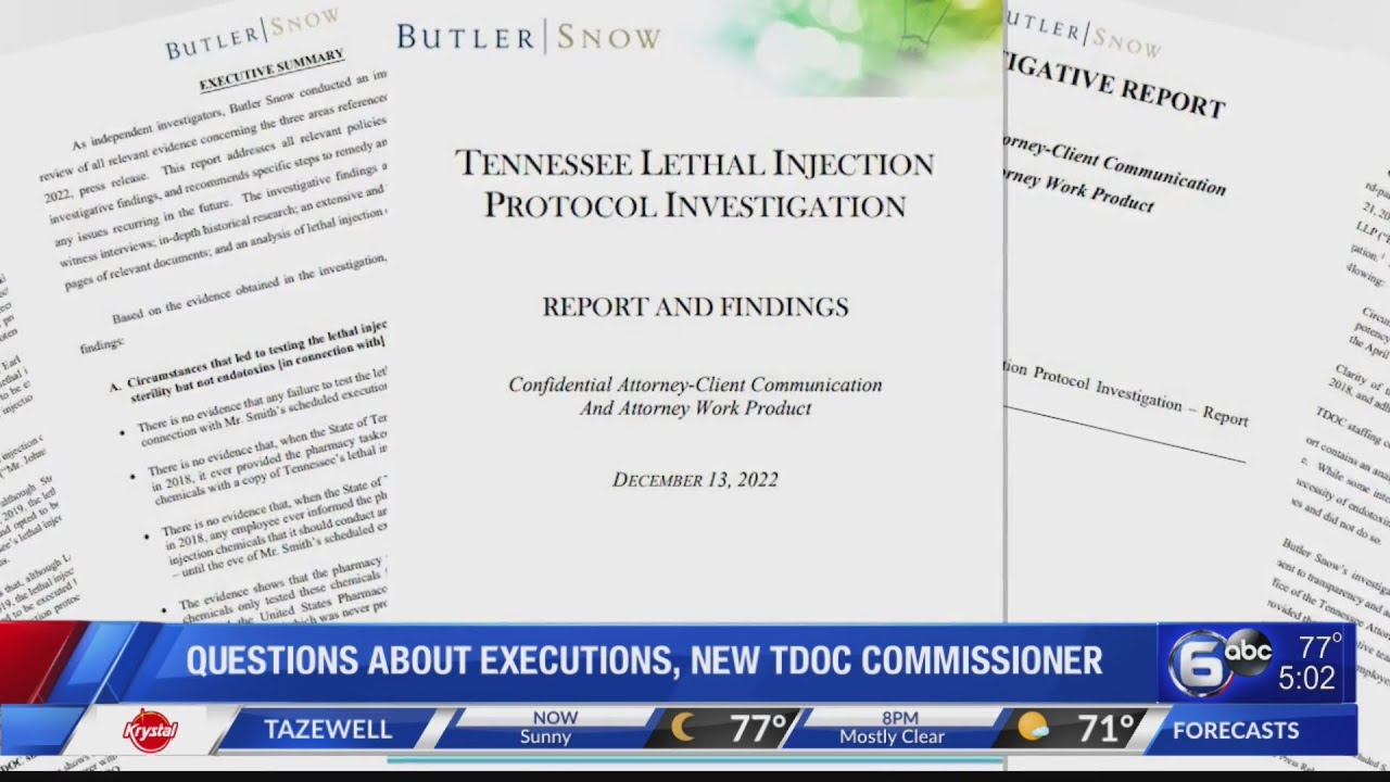 Questions about executions, new TDOC commissioner