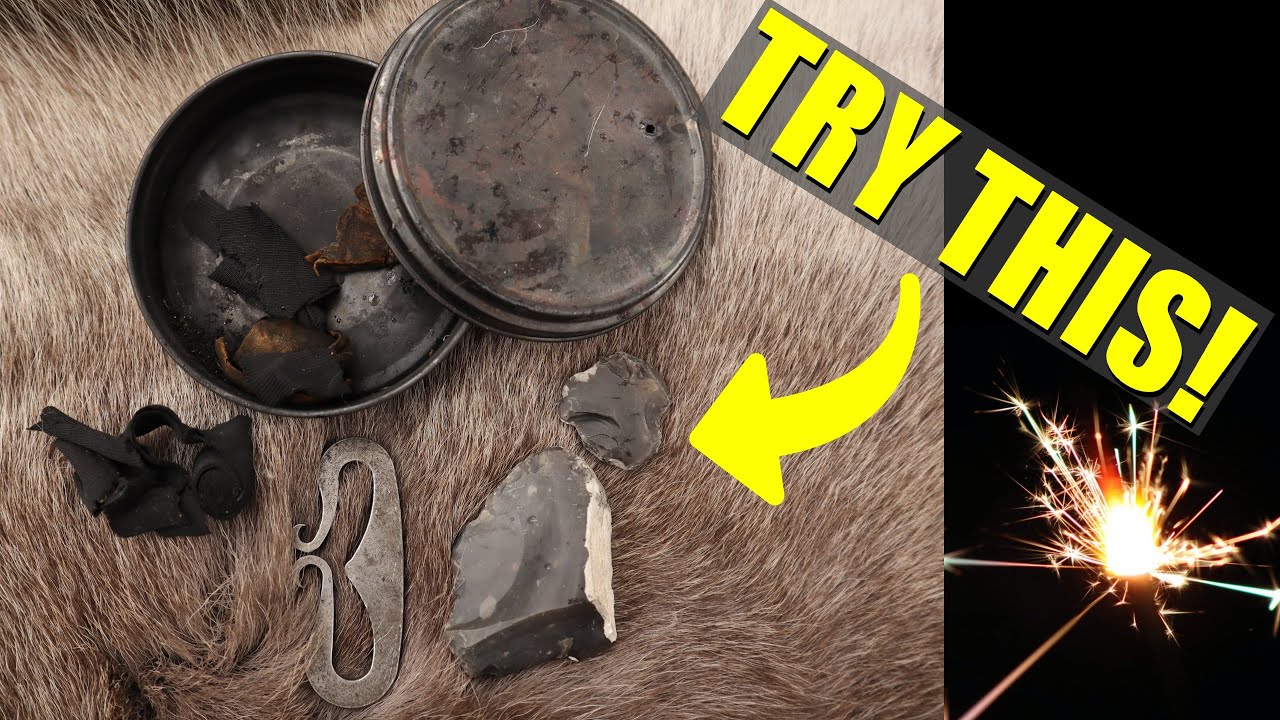 Two simple tricks everyone using flint and steel should know - flint knapping, charring