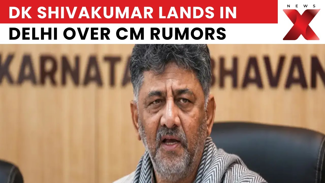 Karnataka Deputy CM DK Shivakumar Lands in Delhi Amid Speculation Over CM Seat Tussle