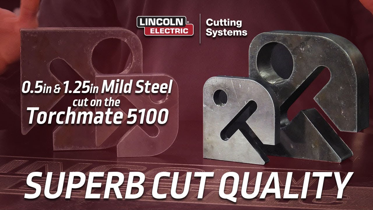 Torchmate 5100 and FlexCut 200 Plasma Cutting 0.5 in. & 1.25 in. Mild Steel | Superb Cut Quality!