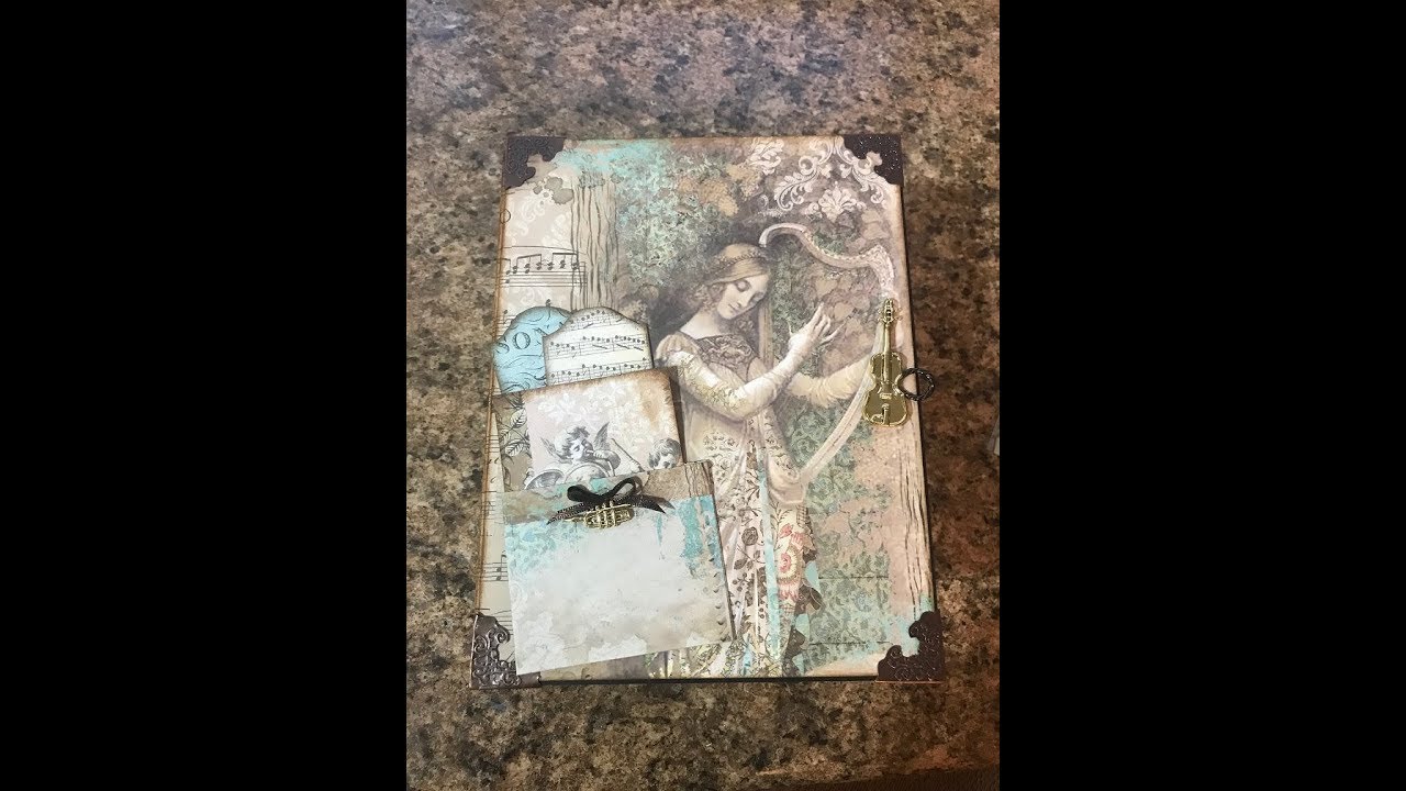 EASY BEGINNERS MINI ALBUM PART 1 STAMPERIA MUSIC SHELLIE GEIGLE JS HOBBIES