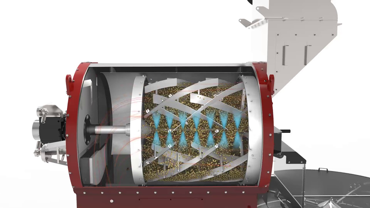 Video 3D processo industriale tostatura caffè - #video3d #animazione3d