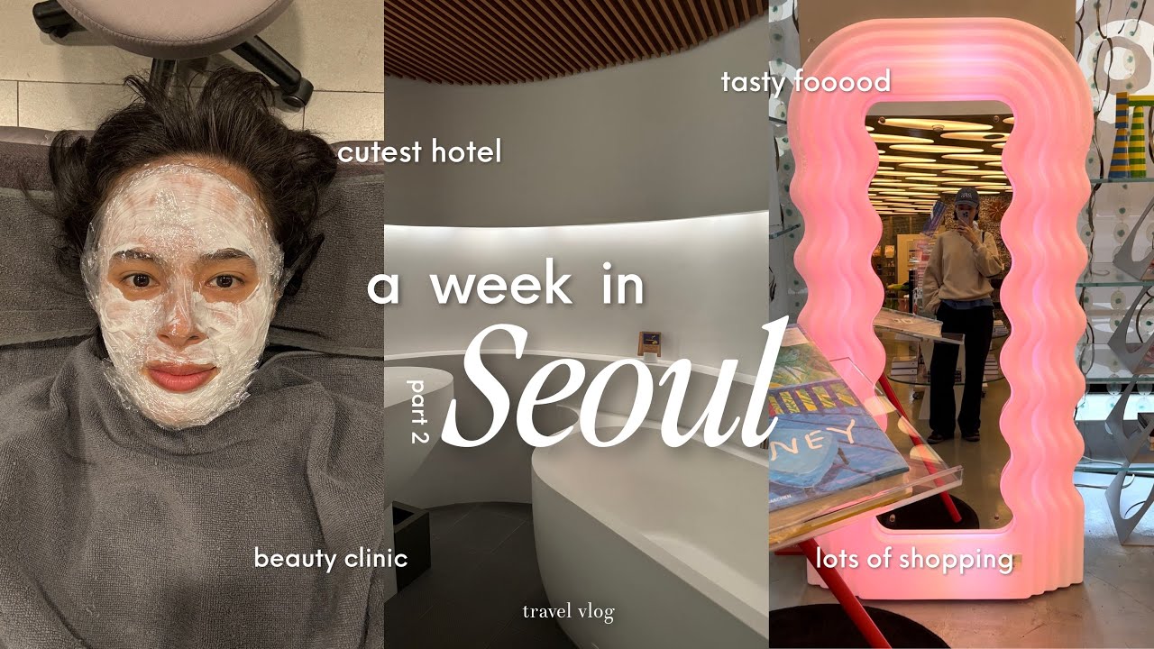 韓国最新美容、可愛いホテル、カフェ、美味しいごはん | vlog