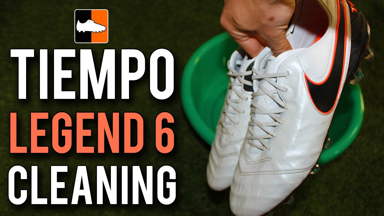 How to clean the Nike Tiempo Legend 6 Football Boots | White Leather Soccer Cleats