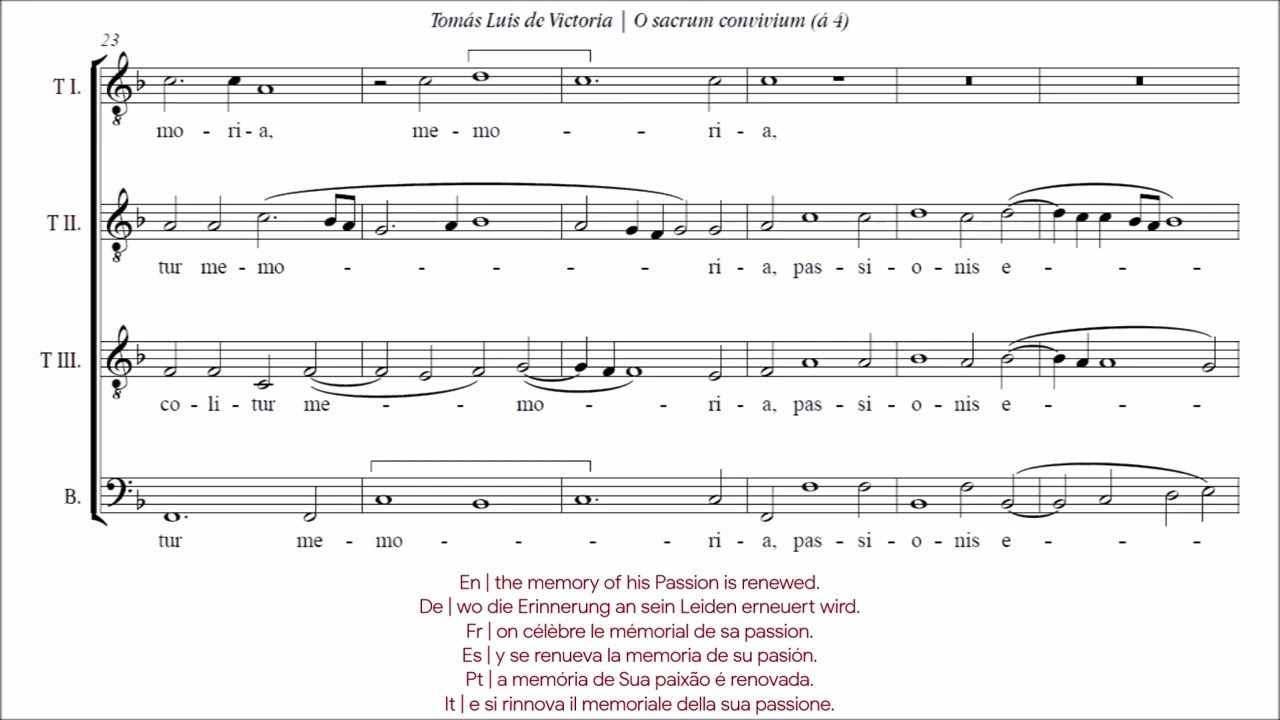 De Victoria | O sacrum convivium [á 4; La Grande Chapelle]