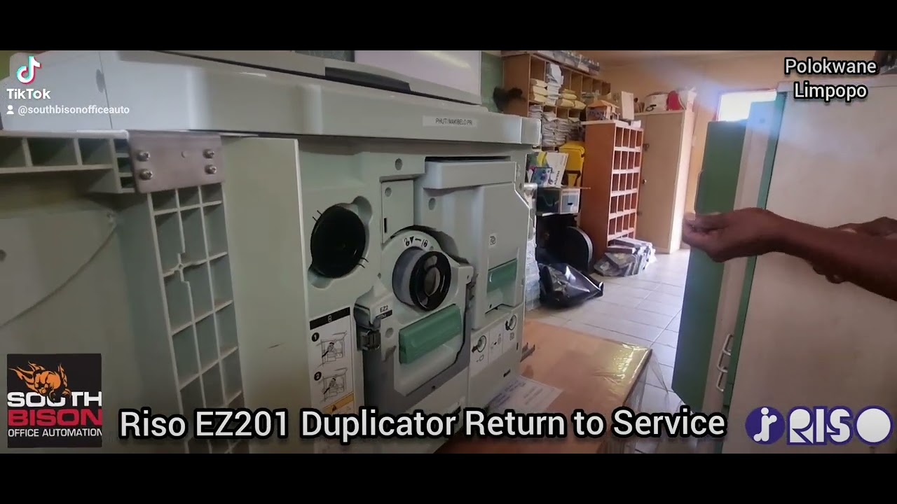 Riso EZ201 Duplicator Return to Service