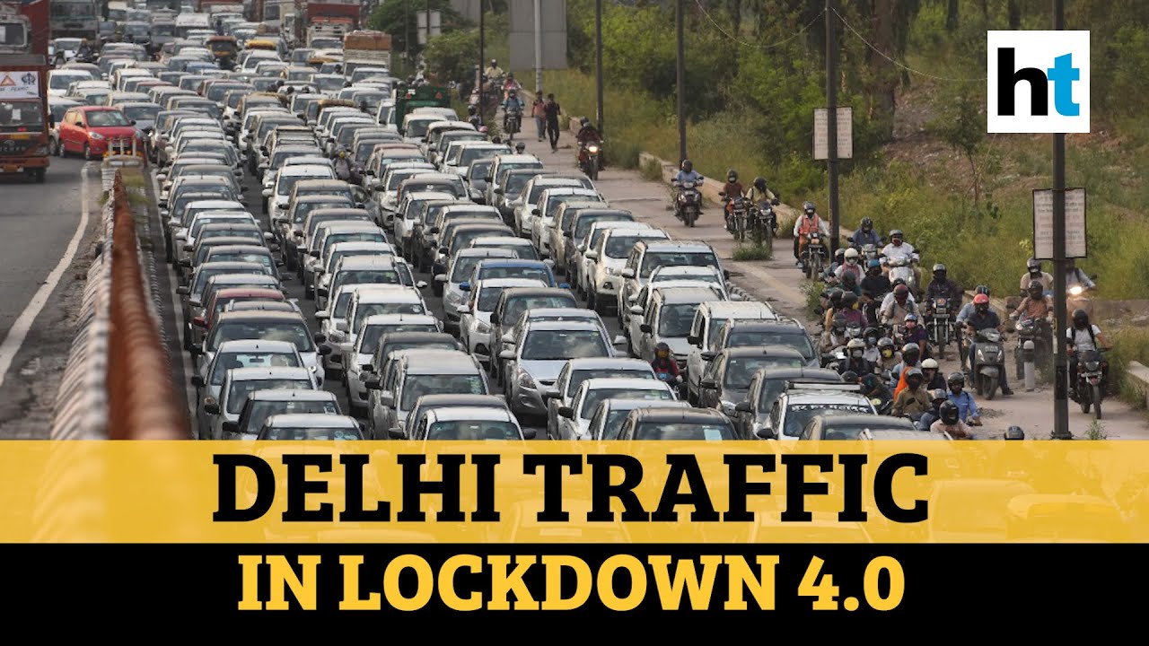 Heavy traffic in Delhi during lockdown 4.0; congestion at ITO, Delhi-Noida border