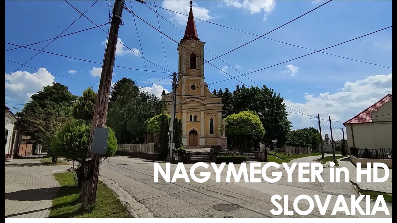 City centre of Nagymegyer / Veľký Meder - in HD