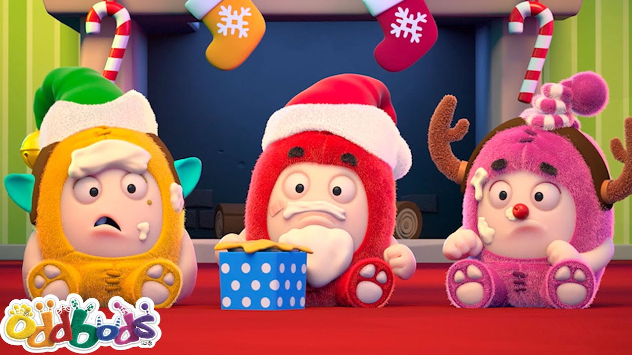 Oddbods Full Episode 🎁 Baby Oddbods Pass the Parcel 🎁  Christmas Toys | Funny Cartoons For Kids
