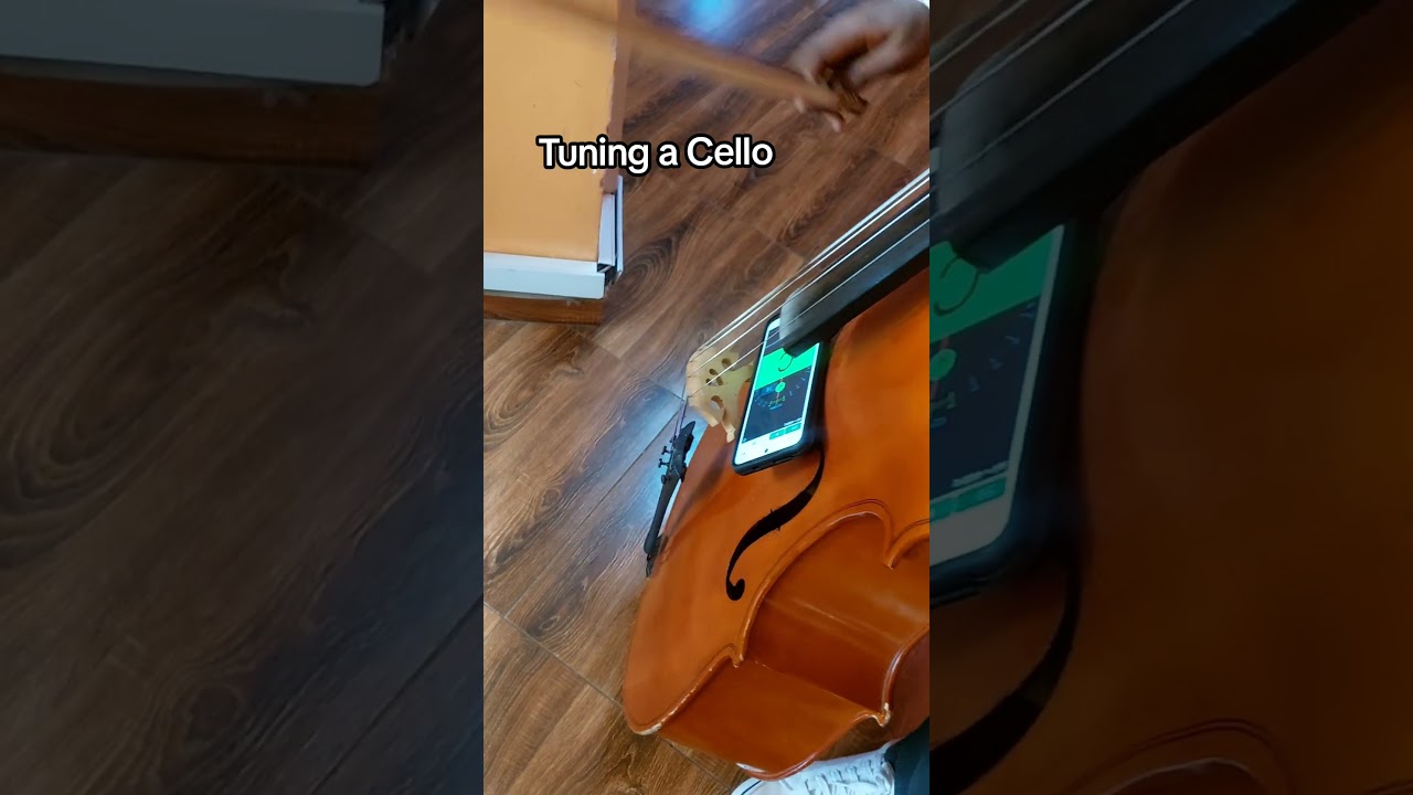 Tuning a Cello