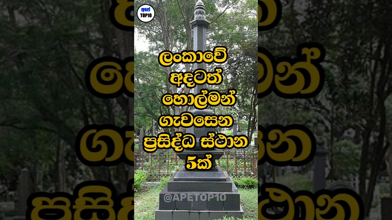 ලංකාවේ හොල්මන් ගැවසෙන ස්ථාන😱😨 #top10 #horror #gost #apetop10 #holman