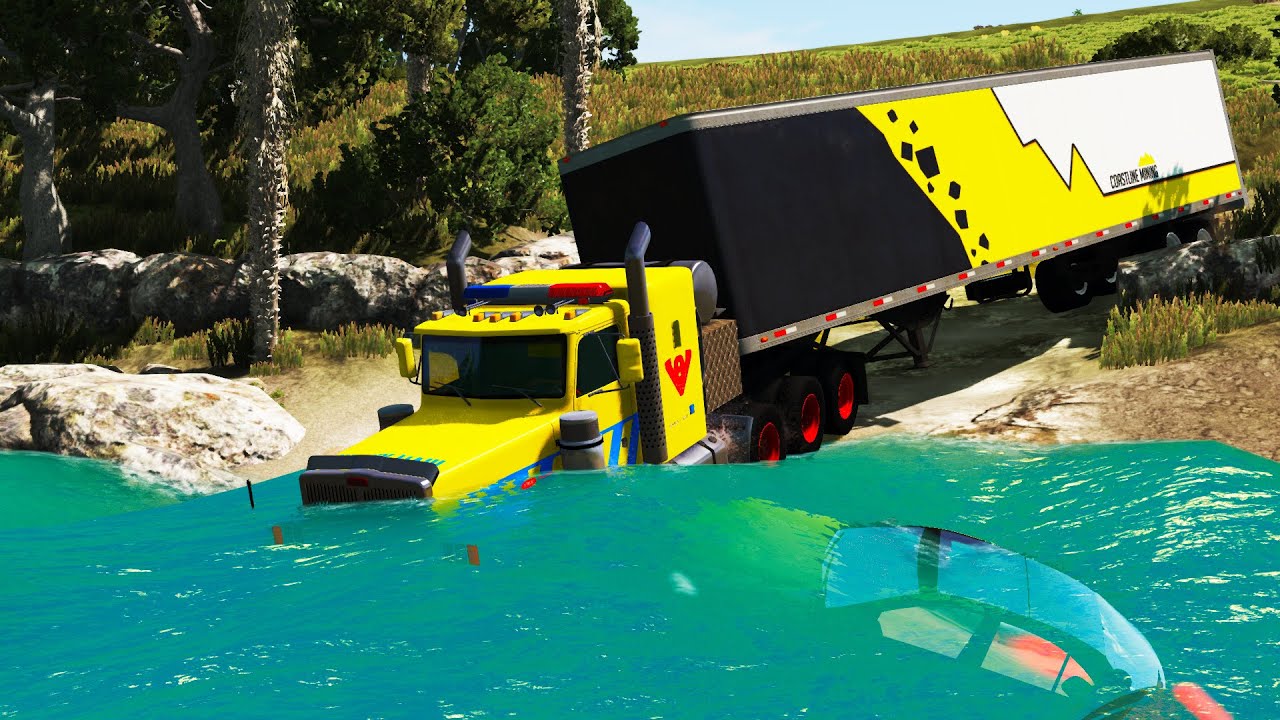 Cars vs Deep Water #10 - Beamng DRIVE