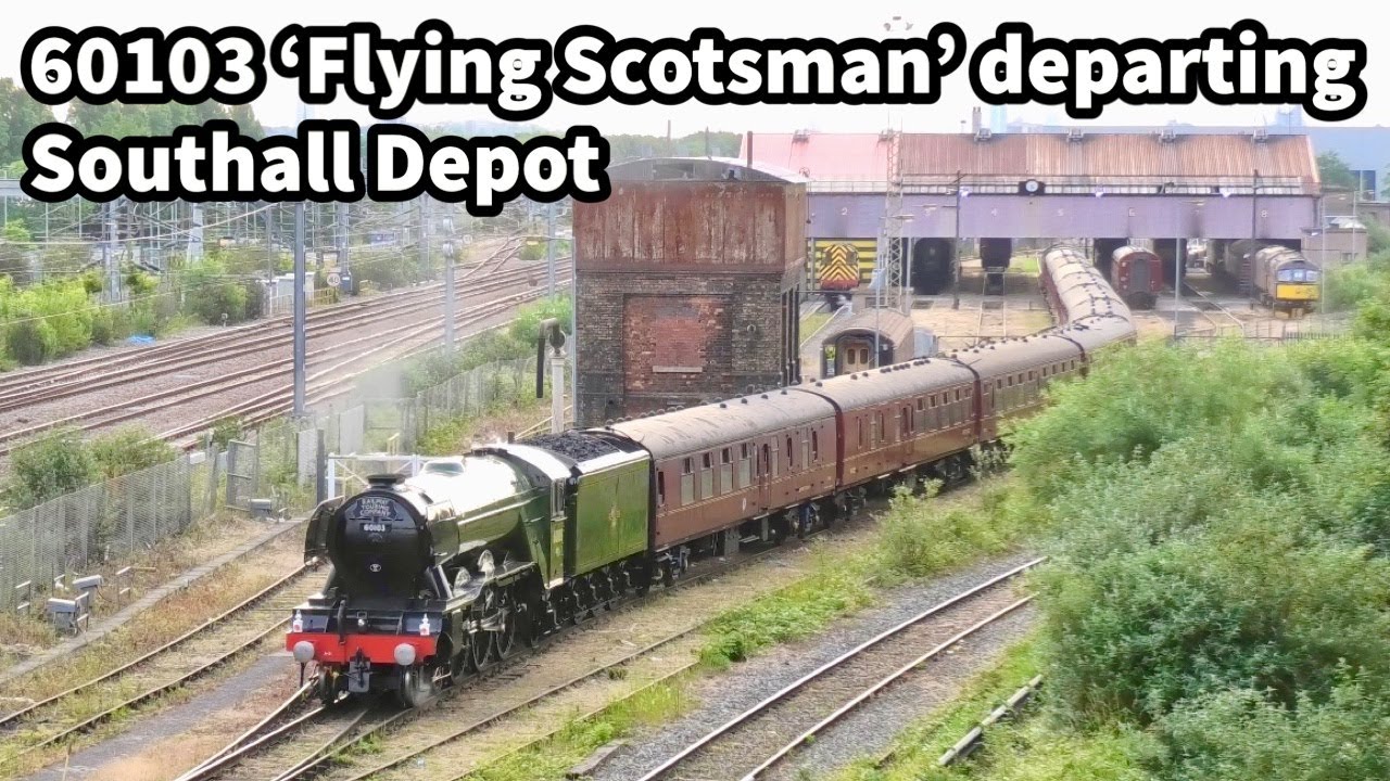 60103 'FLYING SCOTSMAN' Departs SOUTHALL Depot for London Victoria Plus GWR Night Riviera! 17/06/23