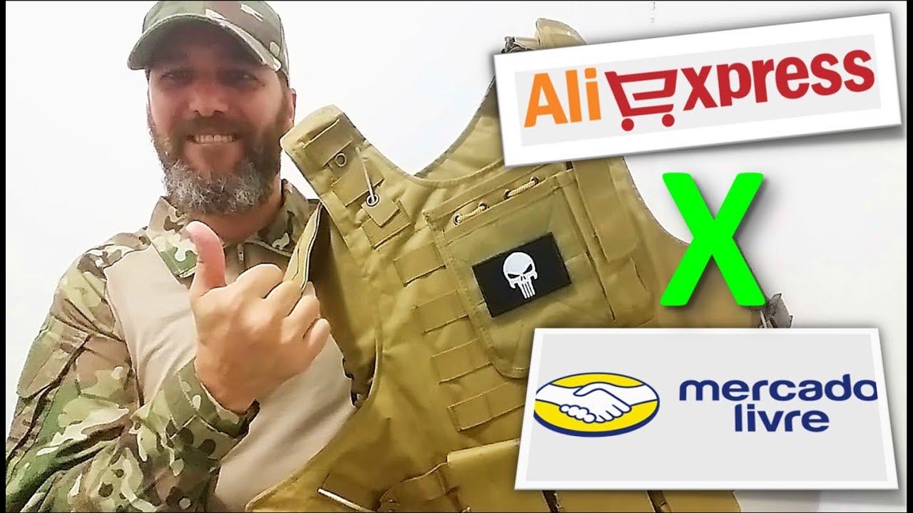 UNBOXING COLETE TÁTICO MOLLE TAN - ALIEXPRESS - Começando no Airsoft #18