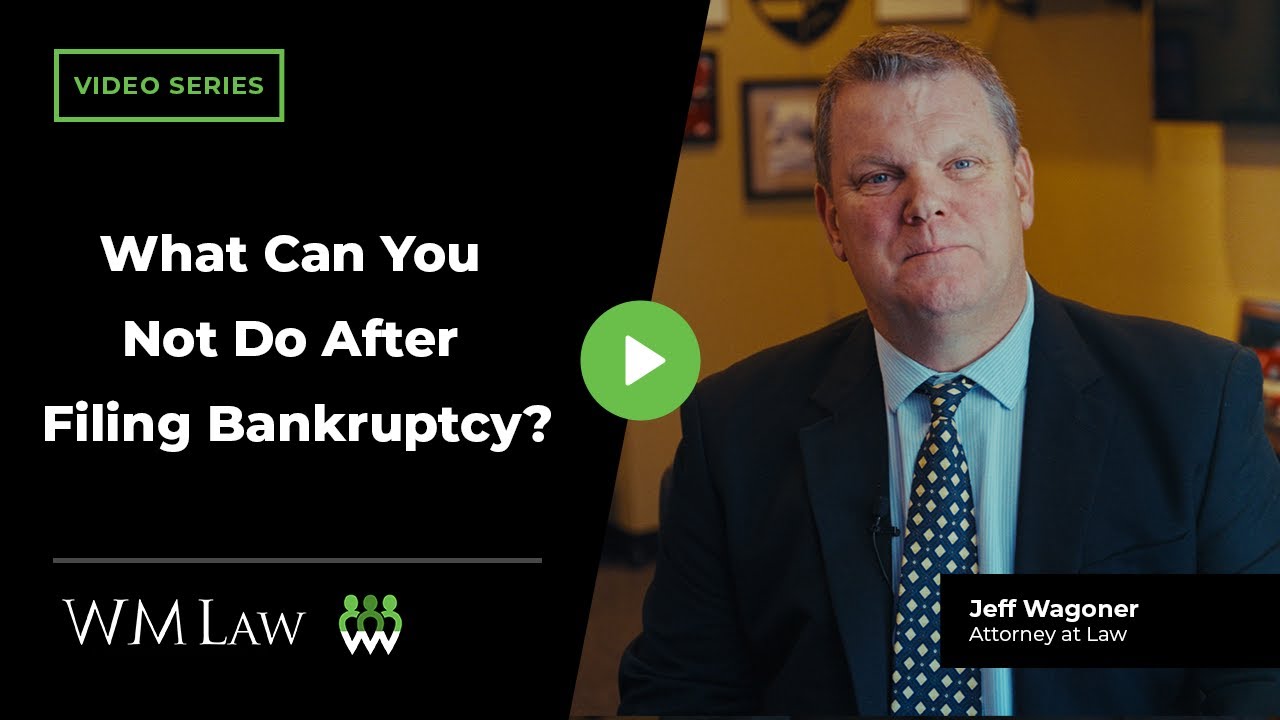 What Can You Not Do After Filing Bankruptcy?