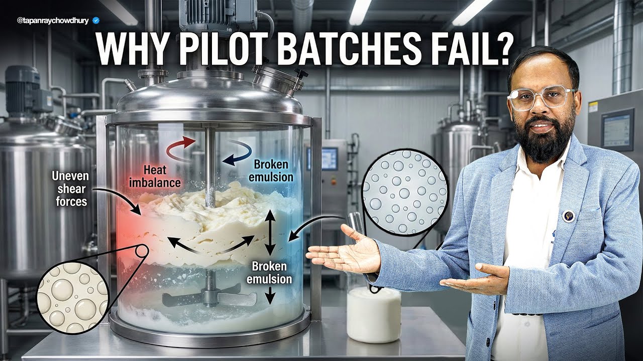 Cosmetic Scale-Up Science: Why Pilot Batches Fail in Manufacturing | R&D Professional Training