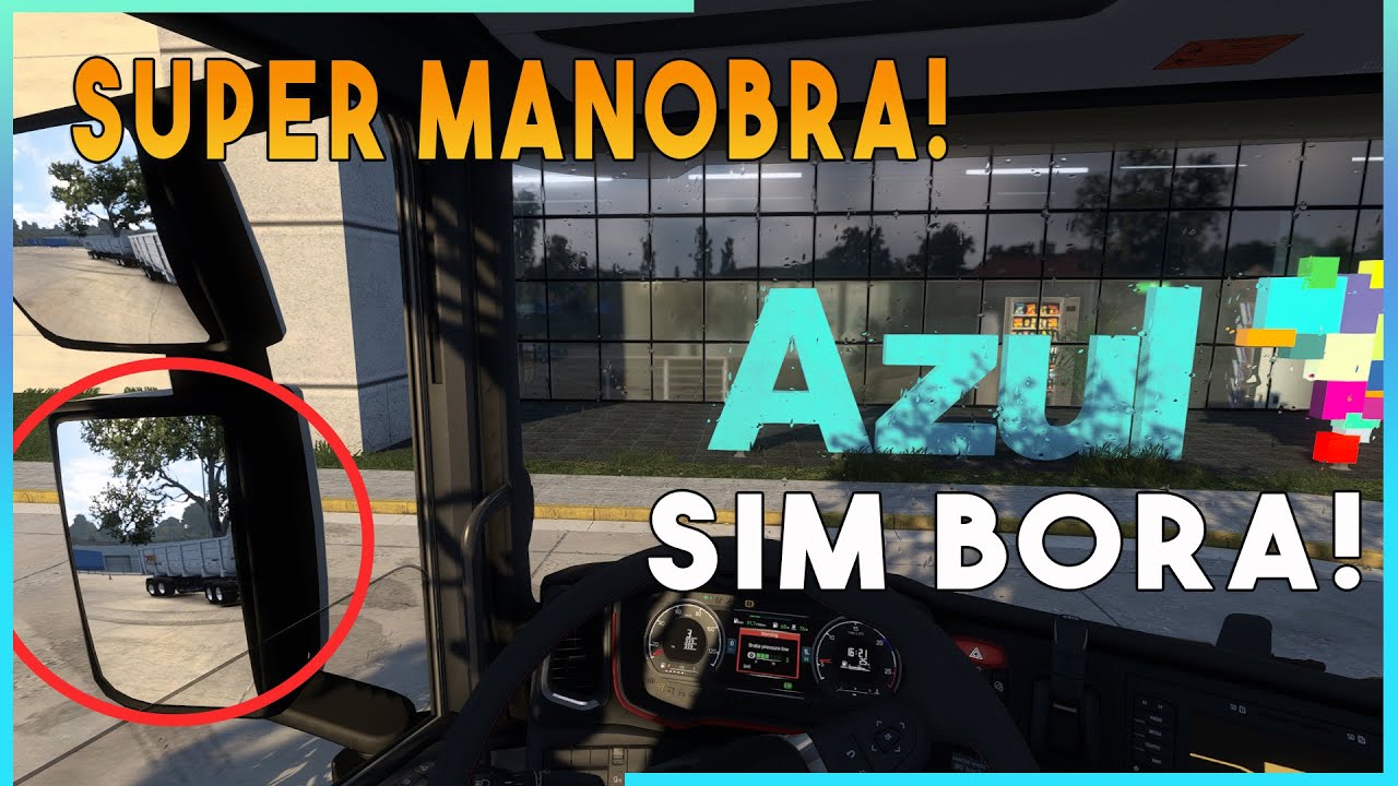 MANOBRA SUPER REALISTA CÂMERA INTERNA, RODO CAÇAMBA NO AEROPORTO  #est2 #taa #povdriving #pov