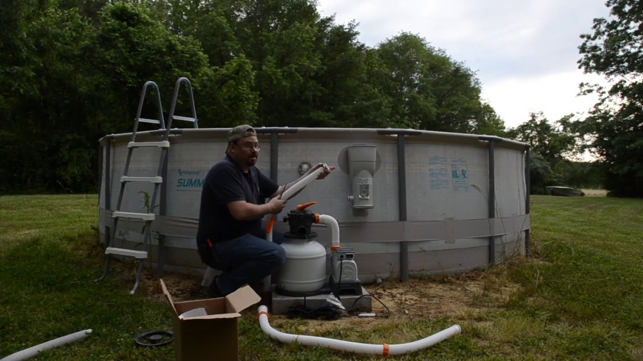SAND FILTER UPGRADE HOW TO!!! SUMMER WAVES ABOVE GROUND POOL!!! WHICH ADAPTERS??? HOW MUCH SAND???
