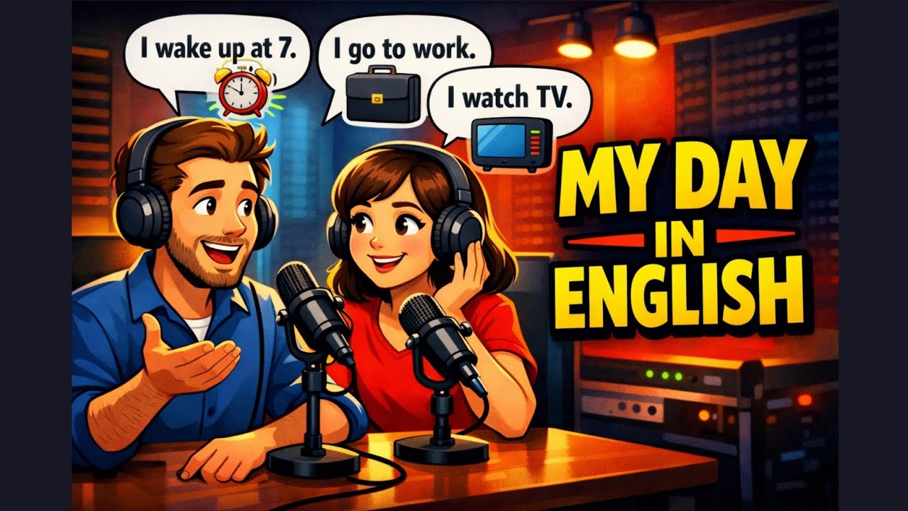 How to Talk About Your Day in English | Easy Conversation Practice | English Podcast 🎧