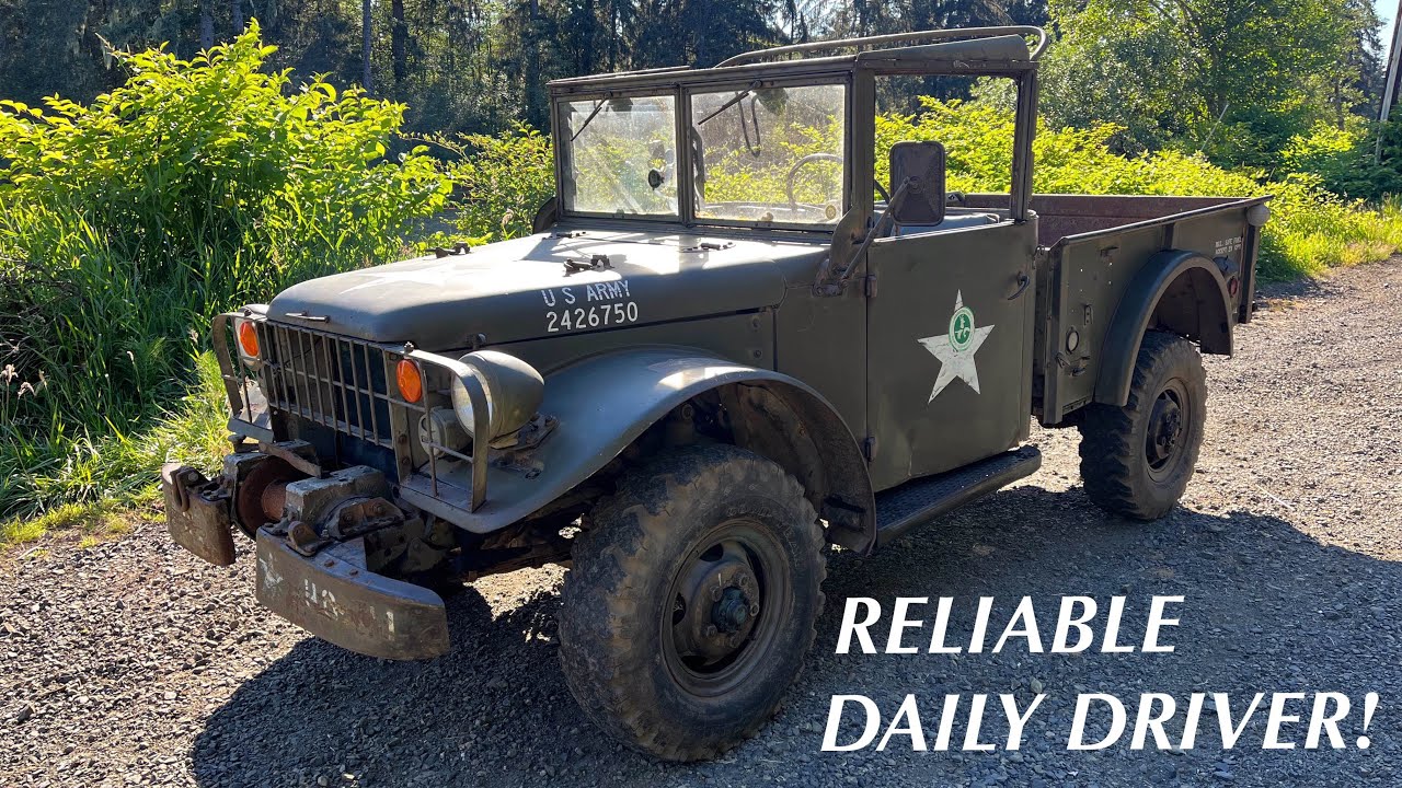 What’s It Like To Drive a 70 Year Old Military Truck? 1953 Dodge M37 Back On The Road!