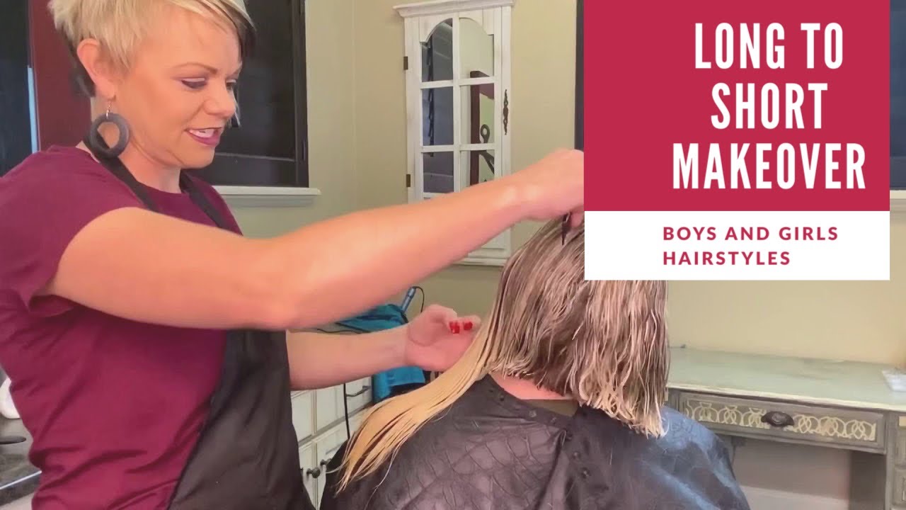 Long To Short Bob Haircut Tutorial for Women over 50