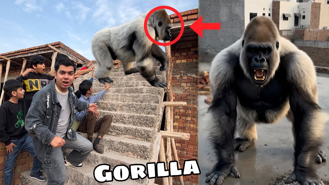 Gorilla Hmari Qaid Sa Bhag Gea 😨