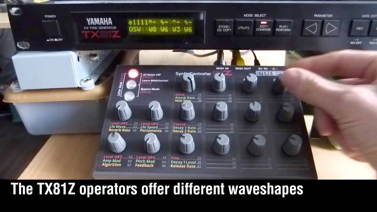 Stereoping Hardware Programmer for Yamaha TX81Z