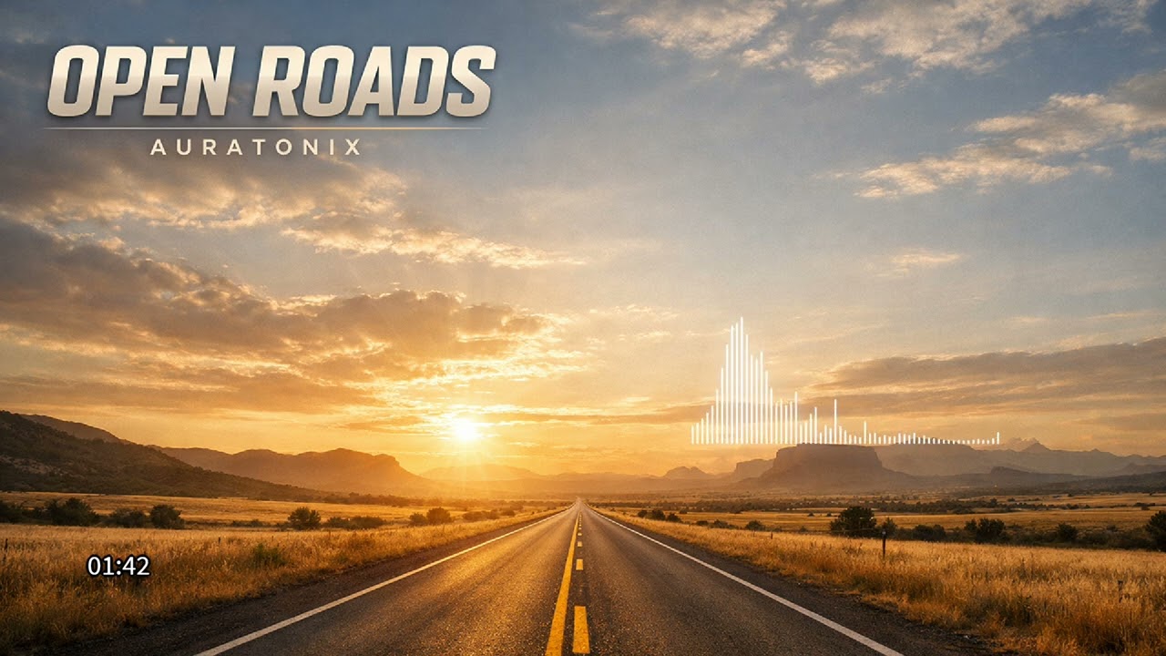 Open Roads - Uplifting Instrumental Music for Travel & Focus - Auratonix