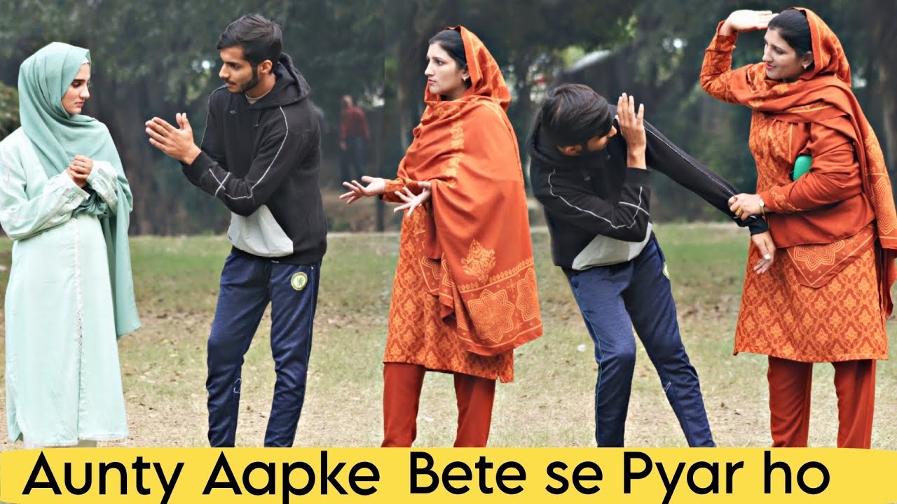 Aunty Aapk Larka Se Pyar Ho Gya Prank 😜 @crazycomedy9838