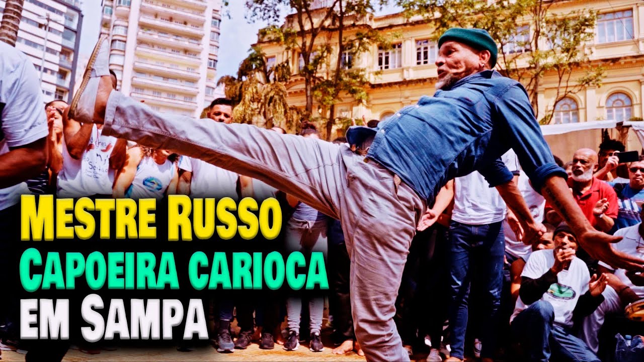 Mestre Russo de Caxias RJ na Roda de Capoeira na Praça da República + Seresta da Casa Mestre Ananias