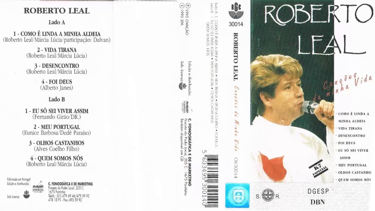 Roberto Leal 1995 CD COMPLETO, Cançoes da minha vida