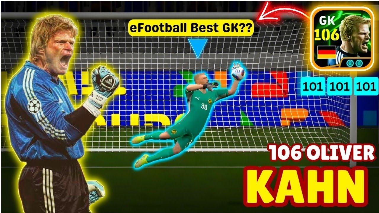 How GOOD Is OLIVER KAHN 106? 🤔💭 • Better Than All GKs!💀🔥 | eFootball 2025 Best Gk || efootball 2025