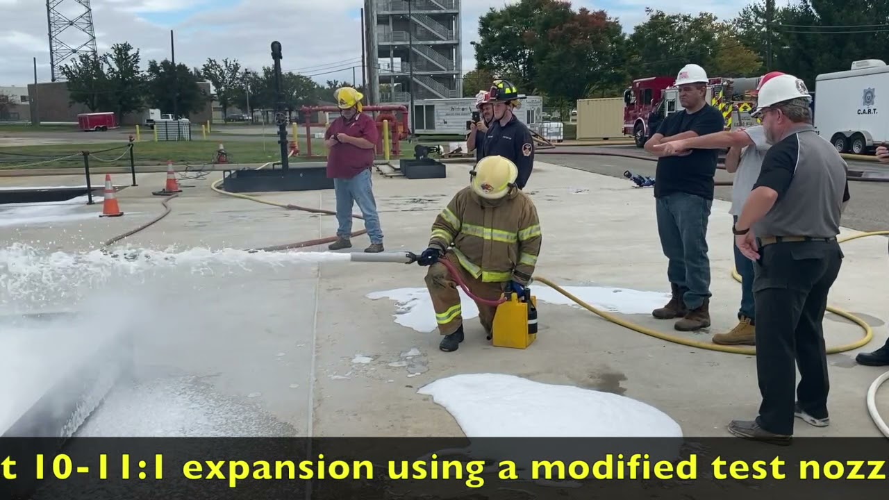 FOAMING AN ETHANOL FIRE