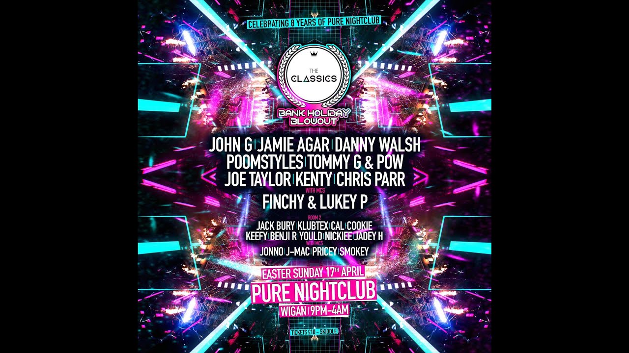 Finchy & Kenty's Bank Holiday Blowout - The Classics - Pure Wigan - DJ Chris Parr Re-recorded Set