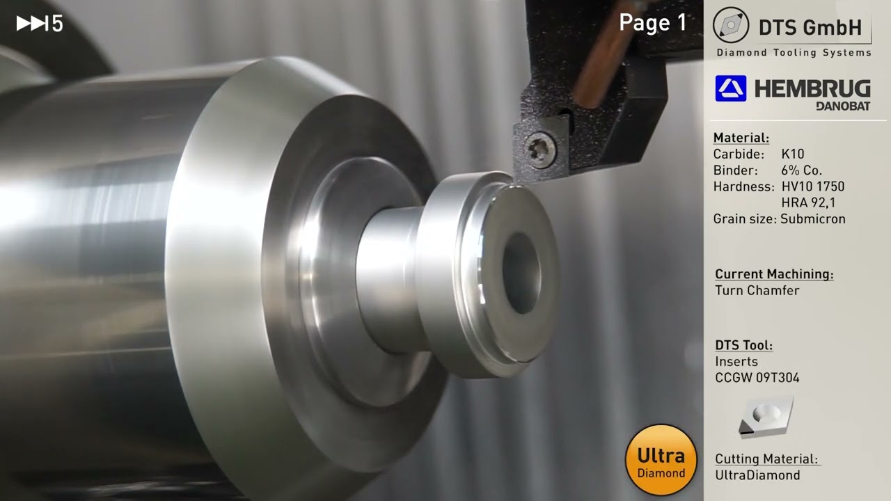 The hard Turning of tungsten carbide K10.