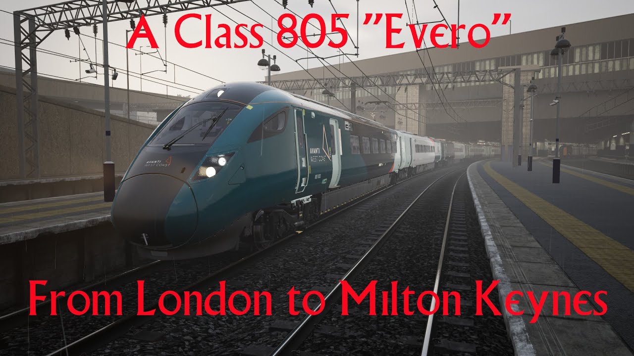 Driving a Class 805 Evero from London to Milton Keynes on Train Sim World 6