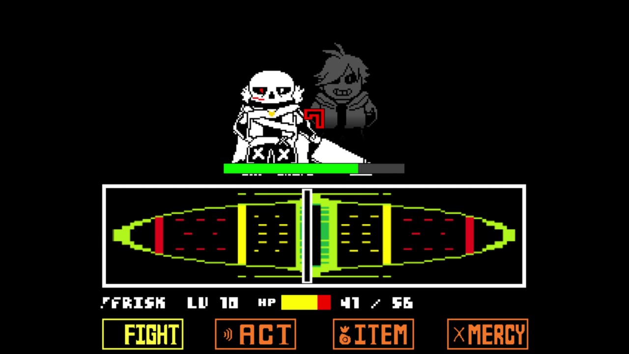 Unitale Underverse Cross!Sans戦(undertale fangame)