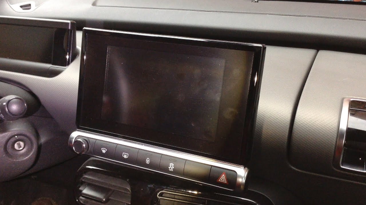 CITROEN C4 CACTUS: Cambio pantalla multimedia Avería no enciende, fault.