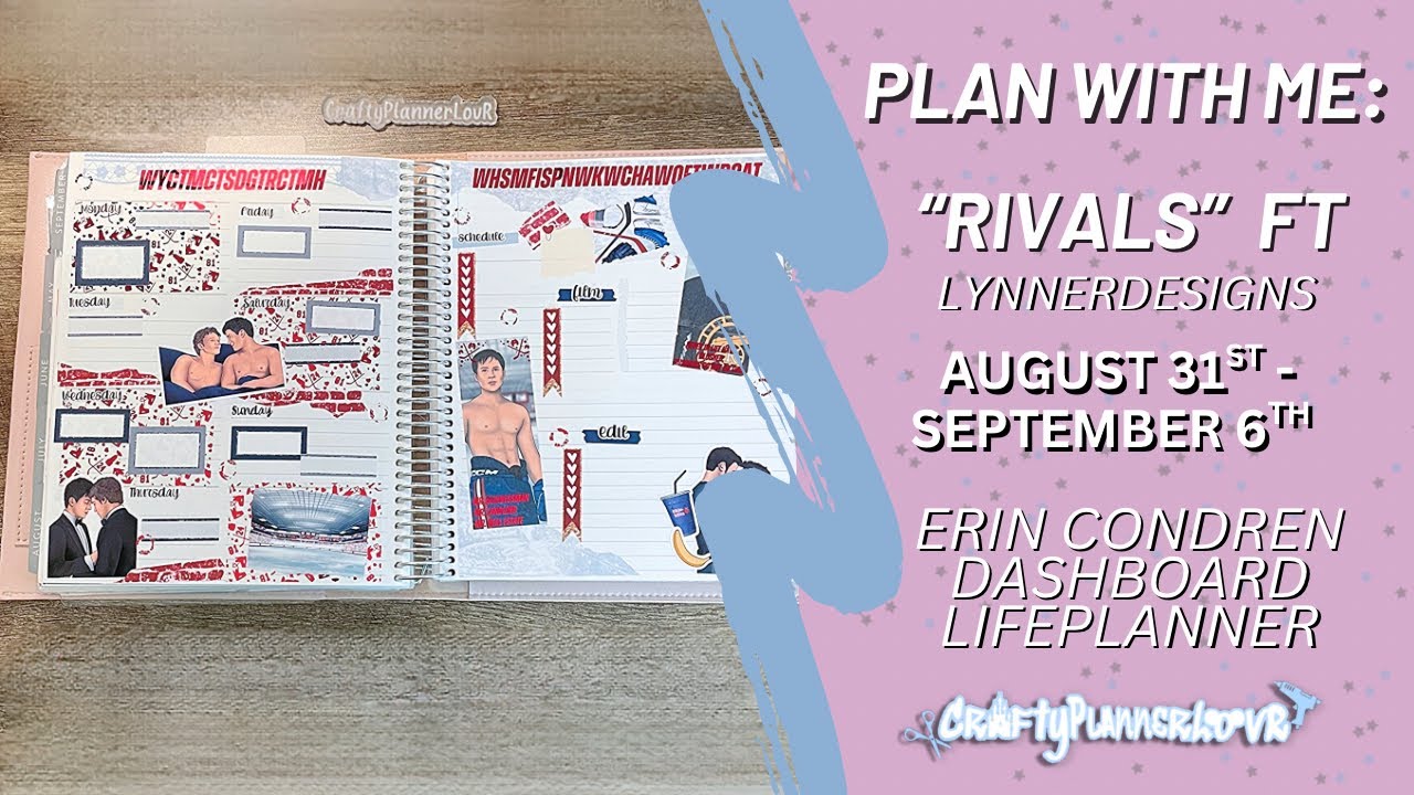 Plan with Me: &ldquo;Rivals&rdquo; (August 31- September 6, 2026) // Erin Condren Dashboard Social Media Planner