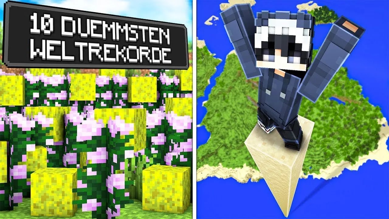 Ich habe die DÜMMSTEN MINECRAFT REKORDE gebrochen...