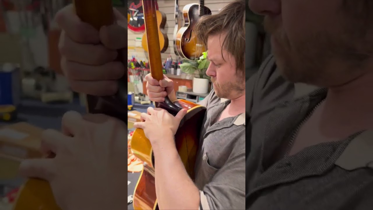🔥 Отпаривание грифа Gibson J-200 1970 года?! | Внутри винтажного грифа на CME 🔥