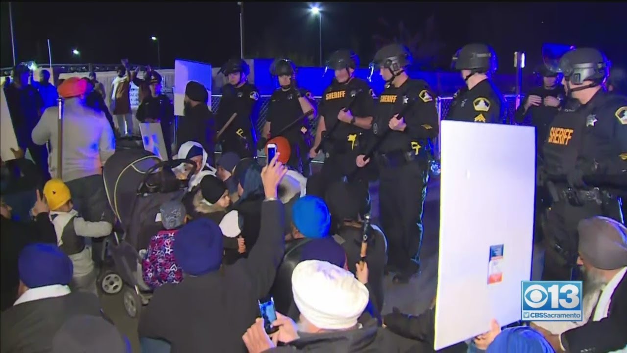 Protest At South Sacramento Sikh Temple